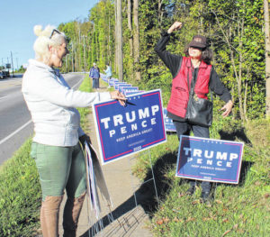 Political signs destroyed, one arrest made