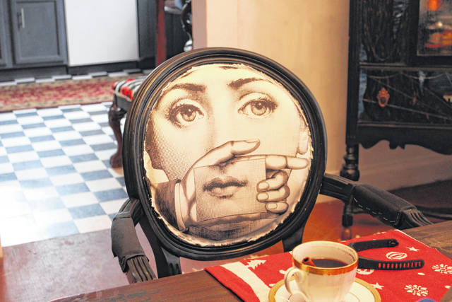 Monica Ann uses artists creations to transform an everyday household item. 
                                 Liz O’Connell | Anson Record