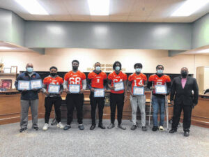 School board recognizes Anson athletes