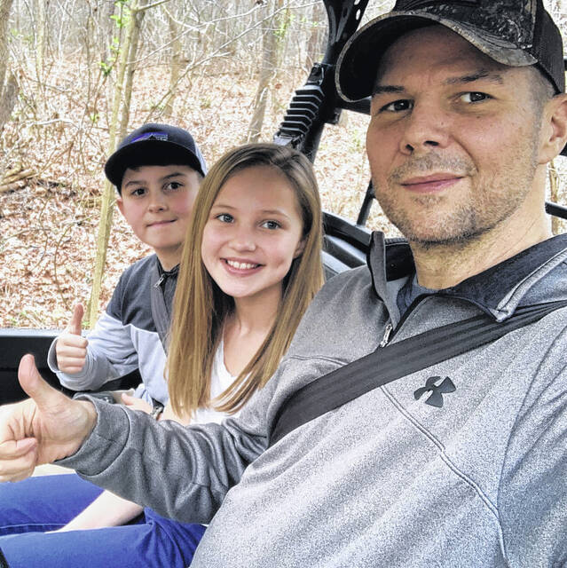Anson Record file photo
                                David Kiser shared his love of the outdoors with his two children. Kiser lost his battle to cancer in April of 2020.