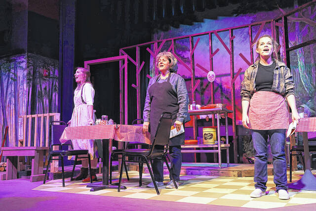 Jennifer Gilmore, Terra Medlock, and Kimberly Smith star in The Spitfire Grill.
                                 Contributed photo