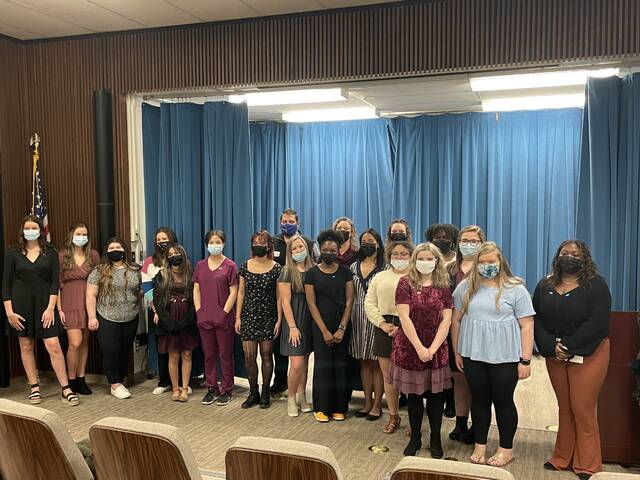 ACEC students get inducted into the Rotary International Interact Club.
                                 Contributed photo