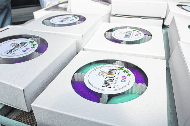 Empressions in the Kitchen sells St. Patricks Day themed macarons.
Hannah Barron | Anson Record