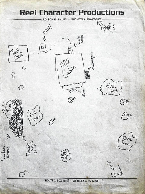 Set diagrams for the outdoor cabin are shown here.
                                 Contributed photo