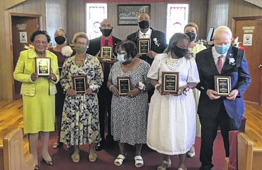 Front row: Dr. Doris R. Asbury, Mrs. Garleatha Pratt, Ms. Winnie Margaret Brown, Mrs. Vancine Sturdivant, Mr Chesley Green
                                Back row: Dr. Bobbie Little, Rev. Michael McLeod, Mr. Weaver Thomas, Mrs. Barbara Thomas, (not pictured, Mr. Thedis Spencer)
                                 Photo courtesy of Doris Asbury