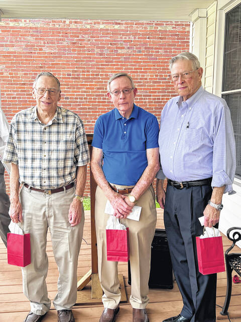 Emmett Patterson, Bob Garris,, and Gene Ward were honored for more than 50 years of service to the Wadesboro Rotary Club.
Photos courtesy of Caroline Goins