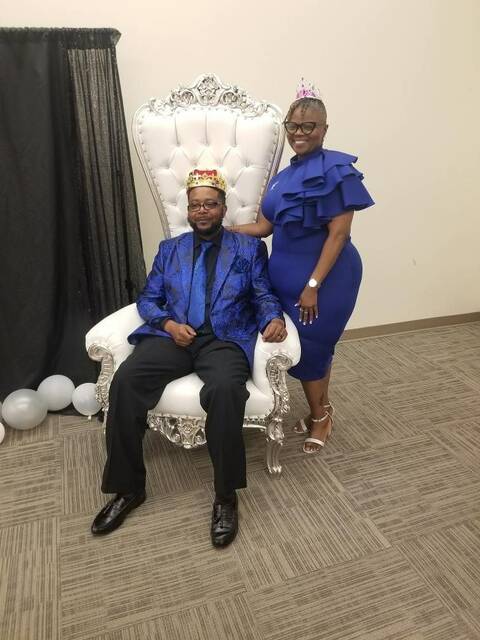 Mr. and Mrs. Corey Hairston were declared the first place winners for the Anson County, Men in Black of All Colors - Father and Couple of the Year for 2023.
                                 Photo submitted by Contrenia Hairston