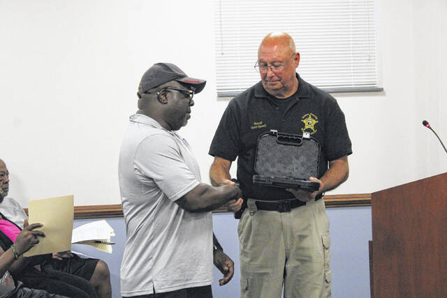 Major Timmy Watkins began his illustrious 30 year career with Anson County in September 1994. He briefly left to serve the Wadesboro force in 1998, returning to the Anson County Sherriffs Office in 2001.
                                Thank you for allowing me to serve you guys, said Major Timmy Watkins, concluding his thirty years of service to the people of Anson.
                                 Matthew Sasser | Daily Journal