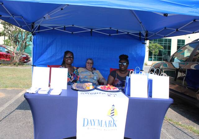 Center Director for Daymark Services, Cassandra Byers, Jill Cruz, and Jasmine Terry, are holding the line in the fight against the opioid epidemic.