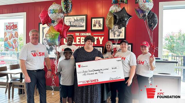 The Kentucky Fried Wishes grant will help the Anson County Partnership for Children purchase and stock a book vending machine for one year in the waiting room of Anson Health Department.
Photo courtesy of KFC Foundation