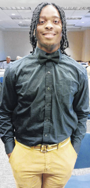 Denez Chambers beams with pride at the honor of representing PVT William Randall.
Lauren Monica | Anson Record
