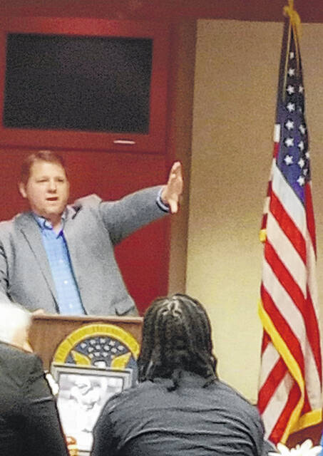 Financial Representative for Woodmen Life Insurance products, Clint Davis, was proud to assist with hosting the Gold Star event. Each of our players wrote a letter to the Gold Star family they are representing… letting them know how much it means to them to be chosen to represent our fallen local heroes, shared Davis.