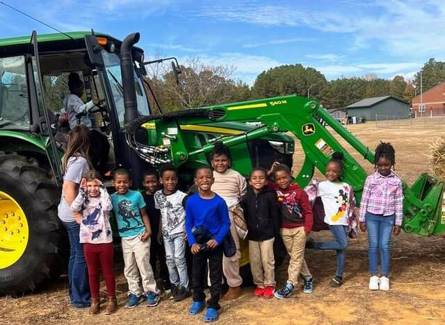Wadesboro Primarys first annual Farm Day was a success in both fun and education. Children learned what a working farm is all about while still finding time to kick back and sip fresh apple cider.