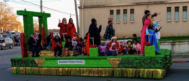 The Wadesboro Elementary School float featured characters from Frozen.
                                 Lauren Monica | Anson Record