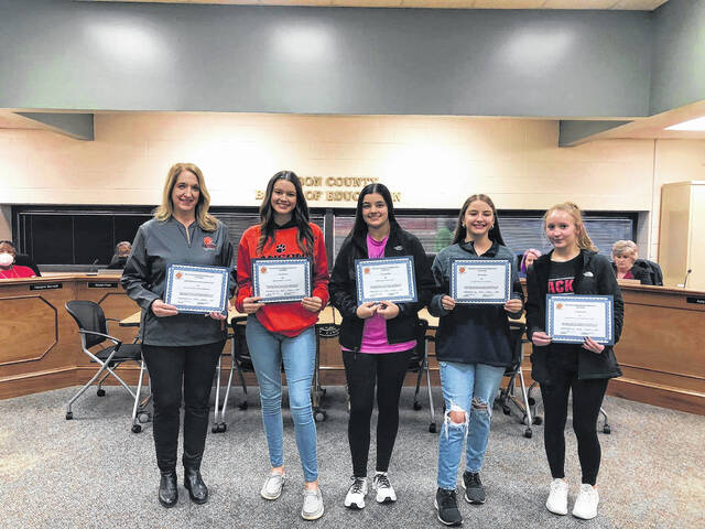 Members of the Anson High Volleyball team.
Photos courtesy of Anson County Schools