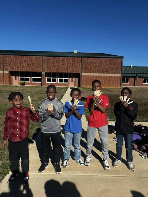 Students Jayceon Easterling, Jashaun McKoy, Kayden Owens, Arion Marshall, and Jeremiah Tillman impressed with their remarkable stamina and speed, running a mile in under twelve minutes,
                                 Photos courtesy of Anson County Schools