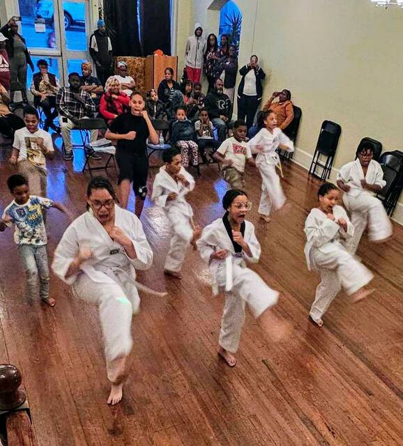Taekwondo lessons are free of charge to area elementary school students, though there is a twenty student limit, and lessons are held on Tuesdays and Thursdays at the HOLLA! Community Center from 3:30-4:40 p.m.
Photos courtesy of Leon Gatewood