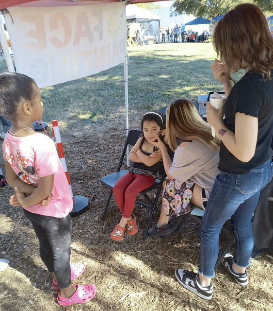Aleyna Perez Delacruz had a great time getting her face painted Saturday
Lauren Monica | Anson Record