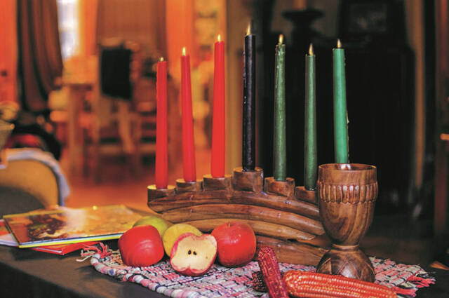 The candles represent African gods.
                                 Courtesy photo