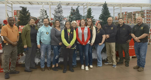 Pictured from left to right; Robert Mims, Nikia Revels, Alex Willoughby, Nikki Morton, Ginger Phillip, Ashley Ratliff, Payton Lambert, Holly Thomas, Michelle Ellison, Sheriff Scott Howell, Wayne Jordan, and Captain Josh Beam