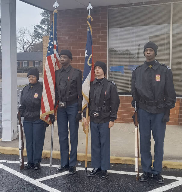 Pictured left to right; Azaria Pratt, Makinzi Collins, Hunter Helms, and Chance Mungo