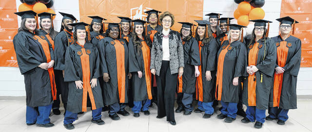 Ansons proud graduates and 1981 Campbell Law alumna Elaine Marshall