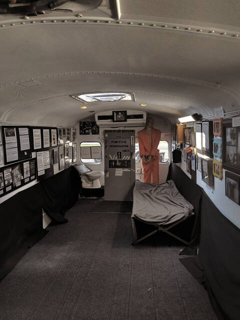 Steele encourages folks to schedule a personal tour of the bus, but if time does not allow, the museum is lined with historical documents and images.