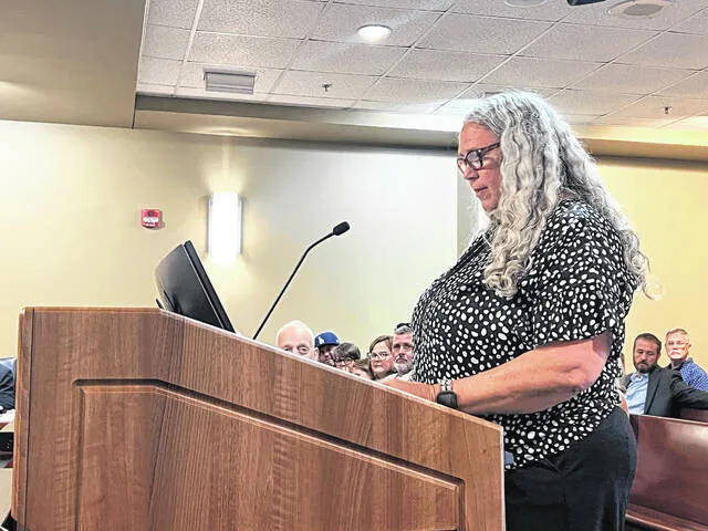 Social Services Director Theressa Smith presenting proclamations recognizing Kinship Care Month 2026 and Senior Center Month at the September Richmond County Board of Commissioners meeting.
Ana Corral | Richmond Daily Journal